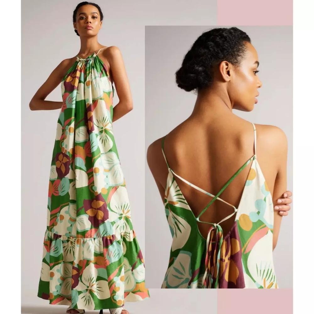Ted Baker London Dulina Printed Maxi Dress - Picture 4 of 6